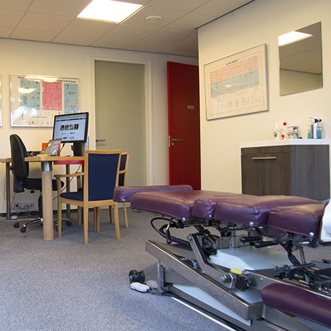 Foto behandelkamer Chiropractie Daams